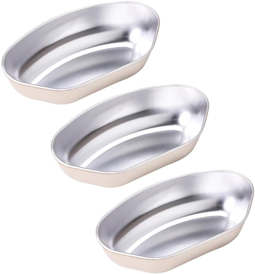ya 14 9.20 baidi 3 Piece Stainless Steel Fan Shaped Divided ing Tray Set For Cooker Use-1