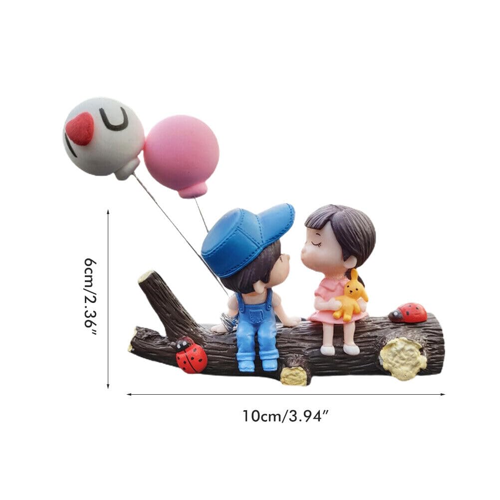 ya 5 8.10 Cute Dashboard Ornament Lovely Couple Kissing Boy Girl Ornament Interior