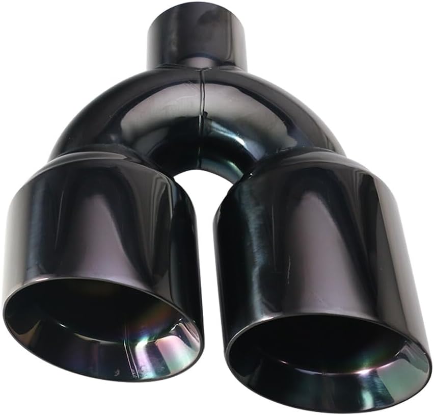 ya 14 9.20 zhengce Dual 4.0 Quad Style Gloss Black Tips Fits for Dodge for Challenger 2008-202-1
