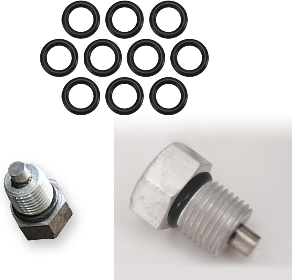 ya 4 8.8.2 10pcs Black Rubber Oil Drain Plug O-ring Gasket Fit for Harley Twin Cam 11105