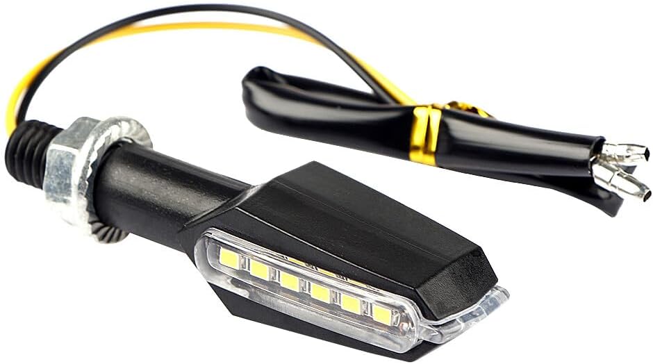 ya 11 9.14 zhengce 4pcs Motorcycle Bicycle LED Turn Signal Indicator Flashing Light Amber for