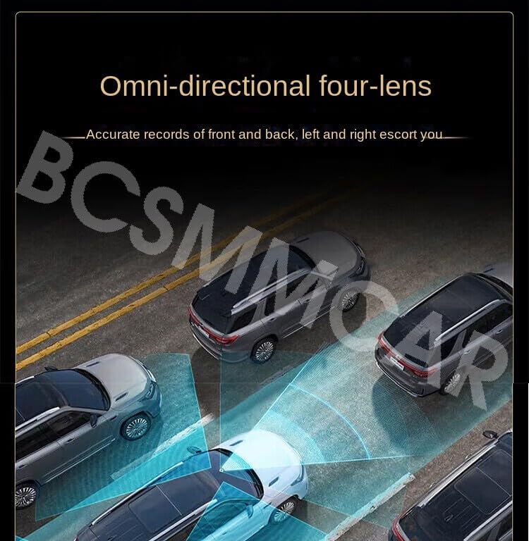 ya 6 8.24 baidi 4 Channel Dash Cam Driving Recorder Car Front Rear Camera G-Sensor Night Vision