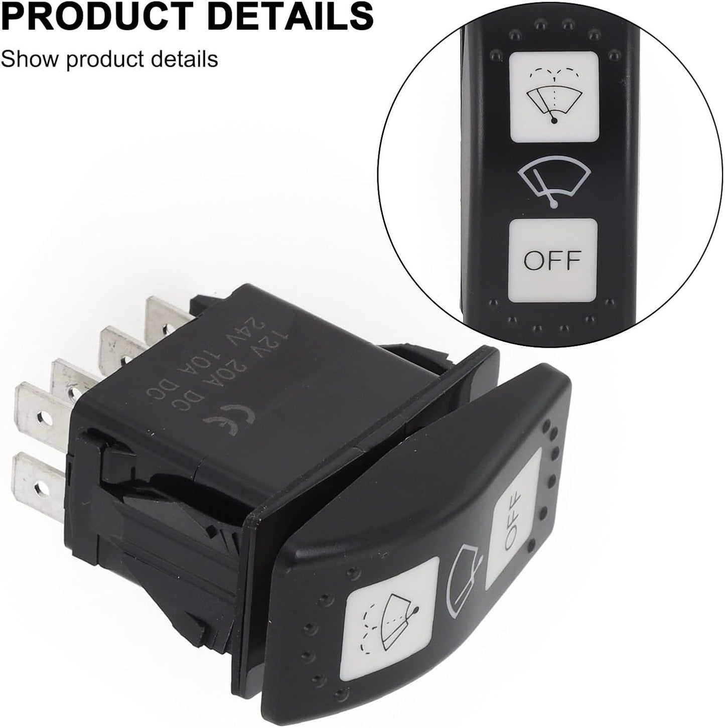 ya 5 8.10 For Can-Am Control Switch Windshield Wiper Car Accessory Replacement 7 Pin