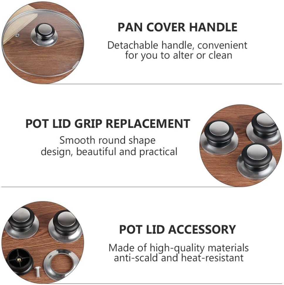 ya 14 9.20 baidi 6PCS Glass Saucepan Lid knob Kitchen Cookware Lid Knobs Plastic Pot Lid-1