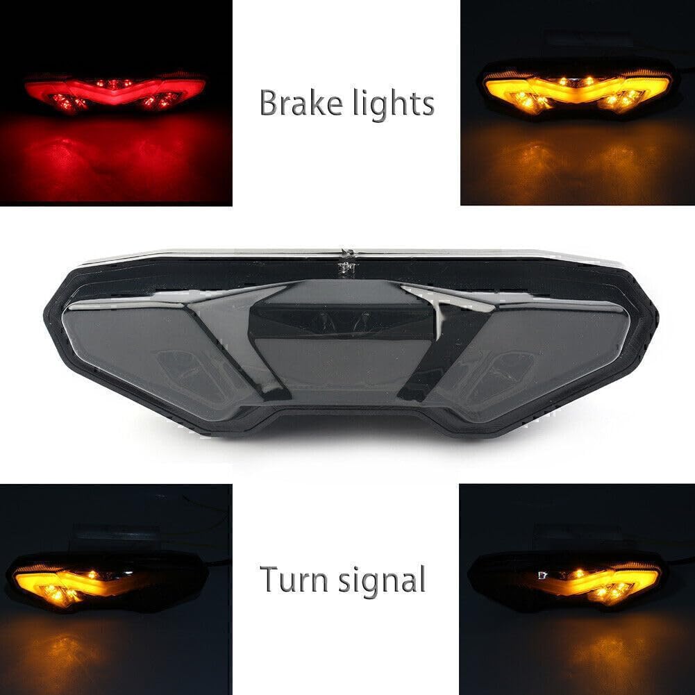 ya 10 9.16 zhengce LED Brake Tail Light Turn Signal Lamp fit for Yamaha MT-09 / TRACER 14-16
