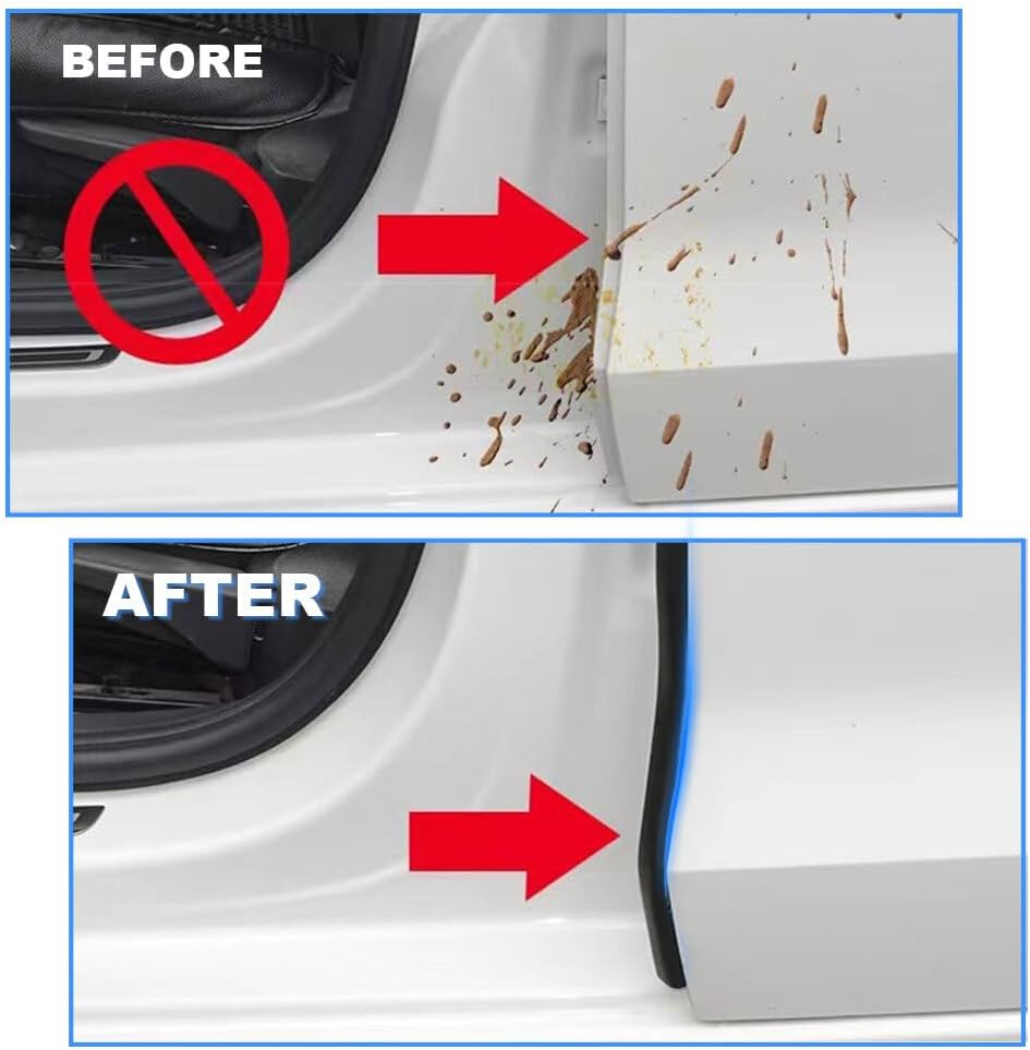 ya 5 8.24 baidi 2X for Hyundai Accessory Car Door B Pillar Rubber WeatherStrip Seal Edge Molding
