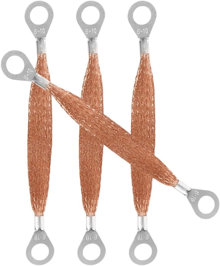 ya 5 8.10 4 Pcs Copper Grounding Belt Universal Automotive Straps Travel Car Anti Static