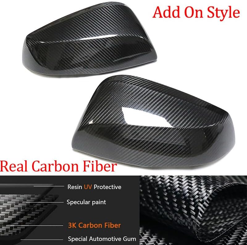 ya 11 9.14 baidifor SIENNA RAV4 Highlander for COROLLA Cross 2020 Carbon Fiber Rearview Mirror Cover