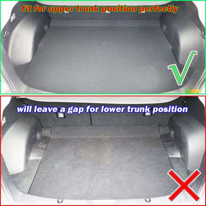 ya 7 8.24 baidi Cargo Boot Liner Mat Trunk Floor Tray Carpet for Subaru XV for Impreza 2012-2017