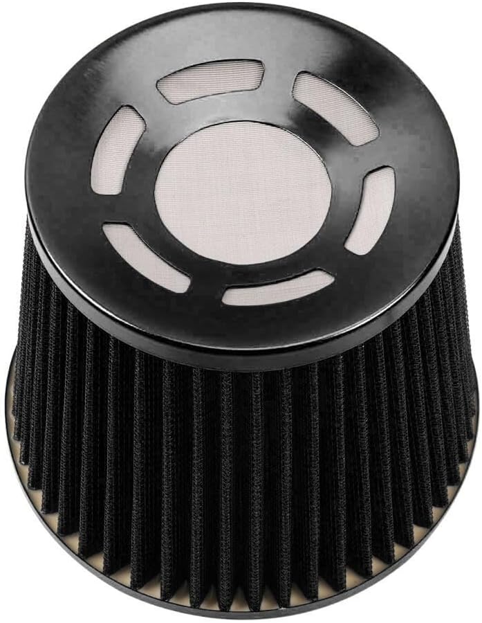 ya 13 9.15 baidi Black 3 High Flow Inlet Dry Air Filter Cold Air Intake Cone Replacement 76mm