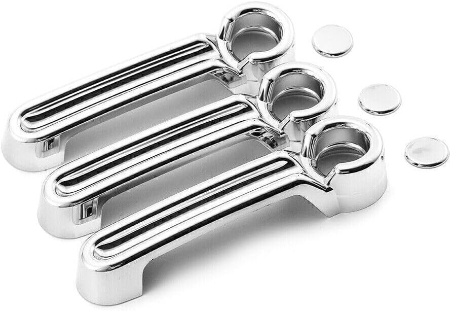 ya 10 9.16 baidi Exterior Door Handle Tailgate Cover Trim Fit for Jeep for Wrangler JK 07-17 2Dr Chrome