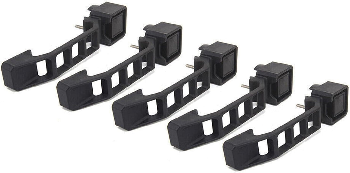 ya 2 8.15 for 07-18 for Jeep Wrangler JK 4 Door 5 Pieces Black Door Handles and Tailgate Handles at