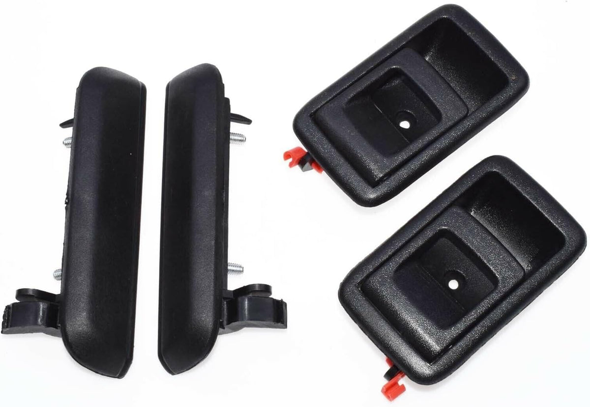 ya 9 10.24 4-Pack Exterior Interior Rear Left and Right Door Handle Set for 95-98 for