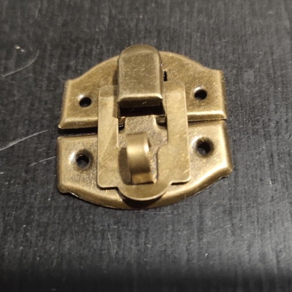 ya 26 10.21 baidi 20pcs Retro Wooden Cabinet Buckle Latch Alloy Panel Buckle Hasp Packing Box Hasp
