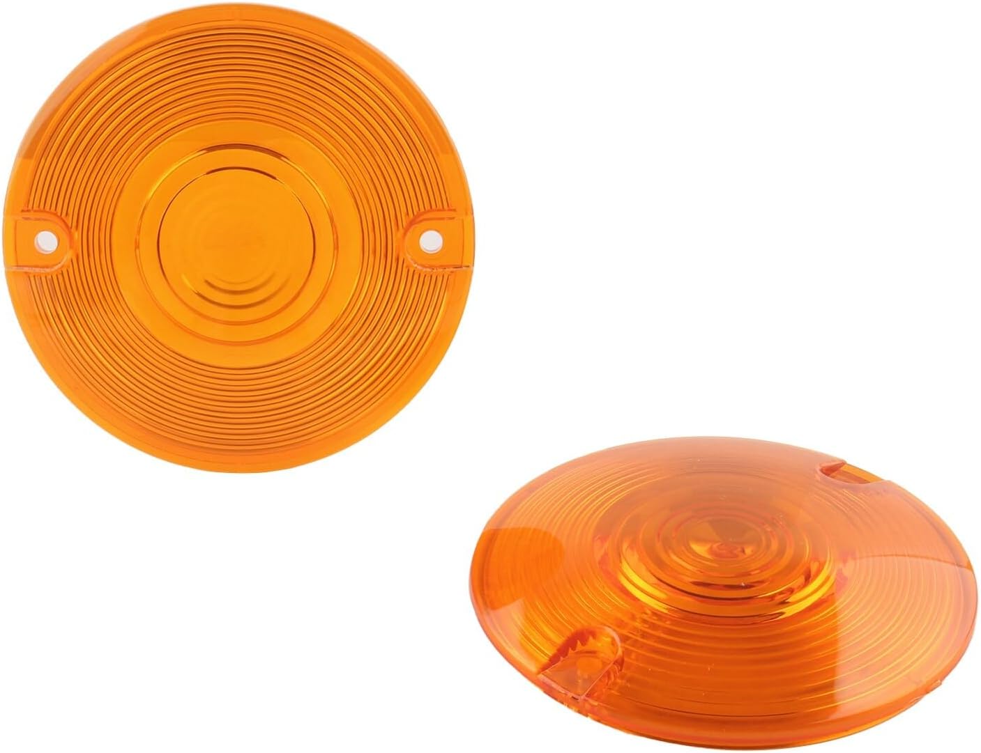 ya 2 8.15 Motorcycle Amber Turn Signal Light Flat Lens Covers for Harley Davidson Touring