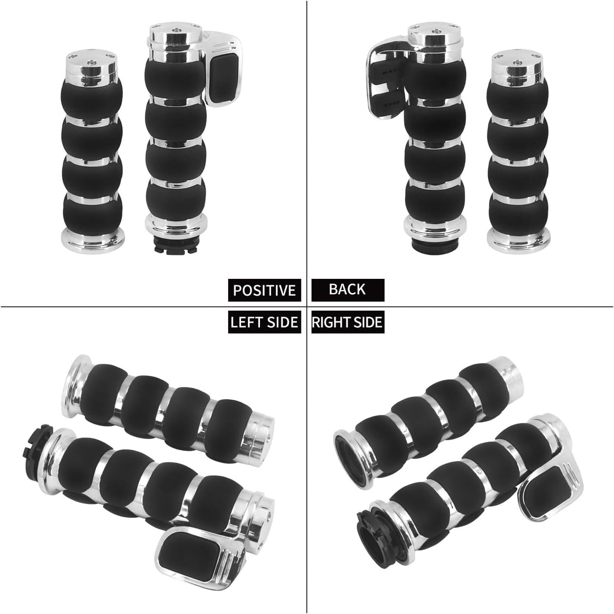 ya 11 9.14 baidiChrome 1 Hand Grips w/Throttle Assist for Harley Touring Street Road Glide 96-07