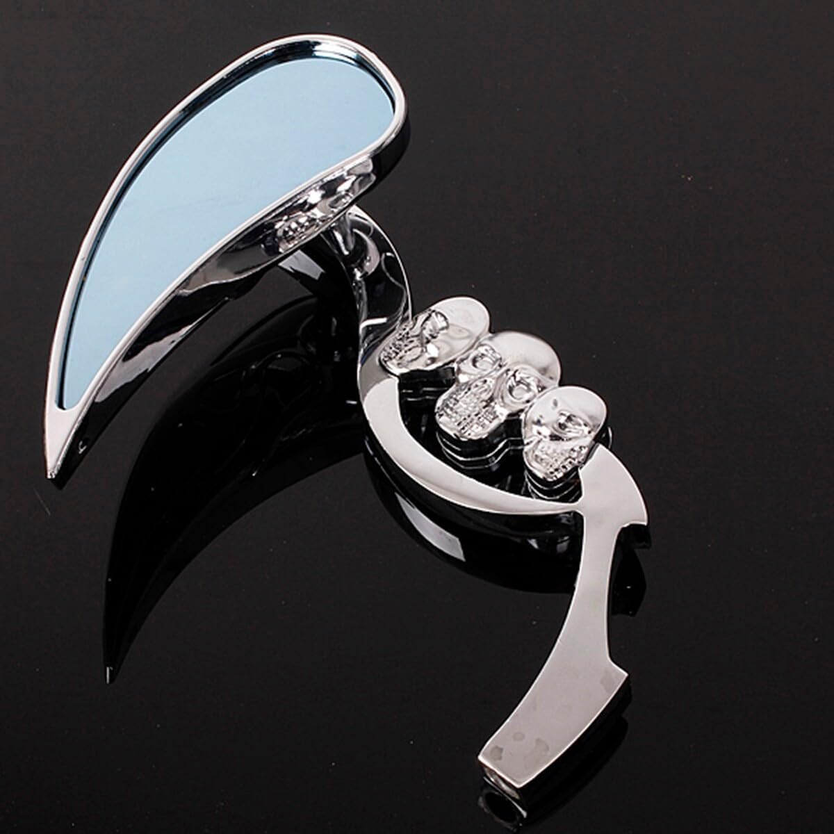 ya 2 8.15 Motorcycle Rectangular Rearview Mirror (Left and Right) for Chopper Cruiser