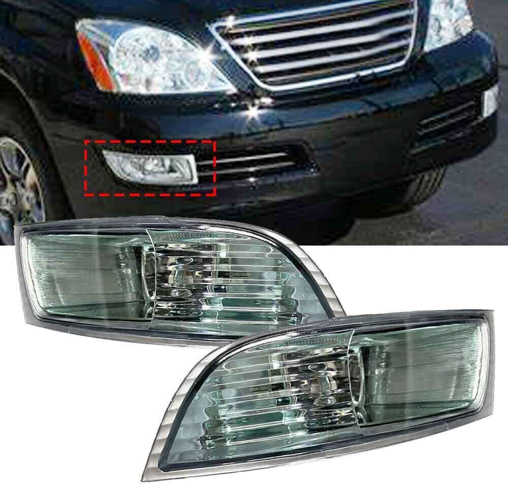 ya 10 9.16 zhengce 2PCS Bumper Fog Light Driving Lamps for Lexus GX470 2003-2009 W/Blubs Left+