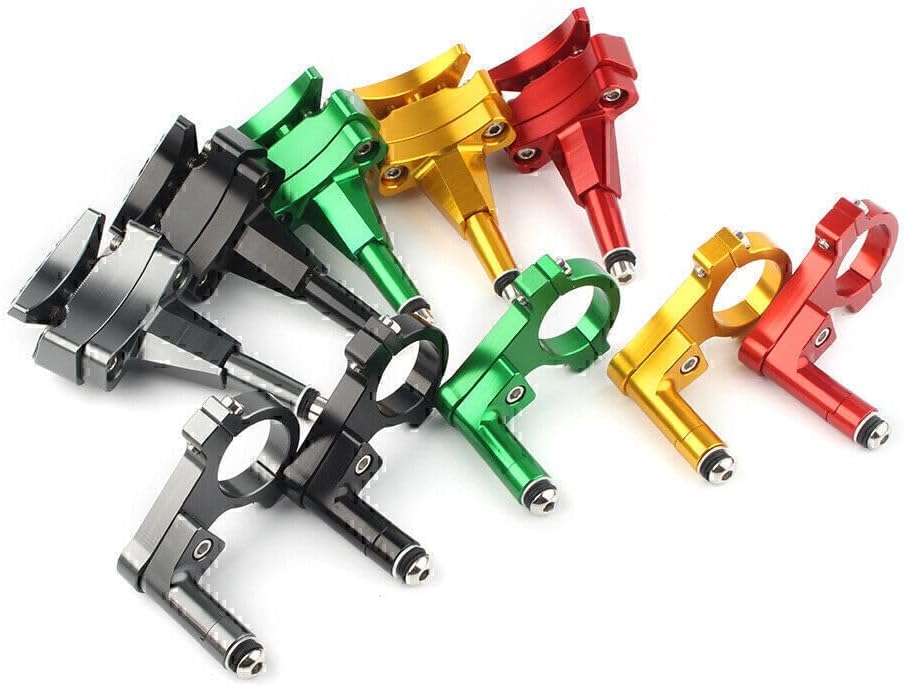 ya 14 9.20 zhengce CNC Steering Damper Stabilizer Mounting Kit fit for Kawasaki 400 2018 2019-1
