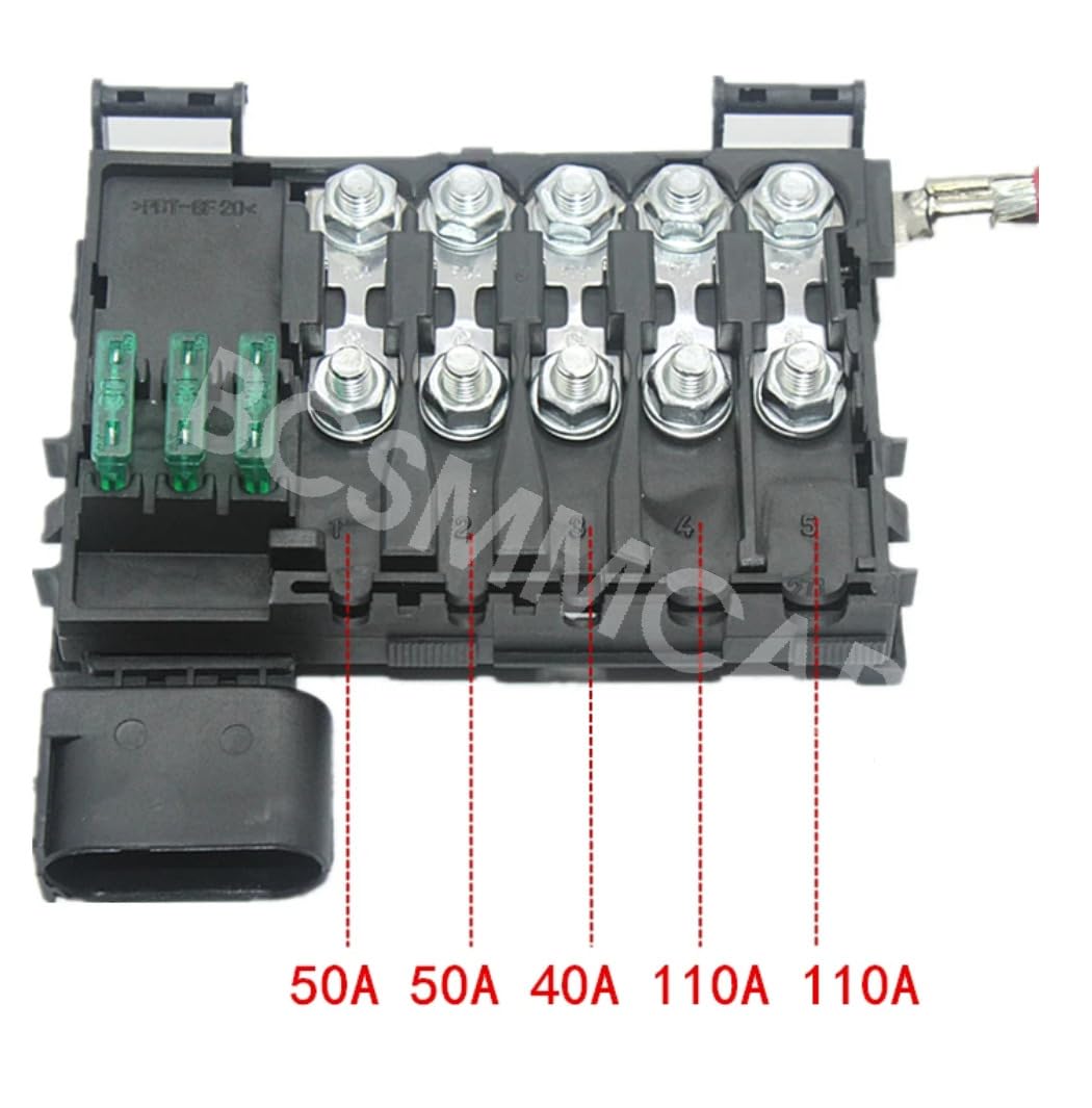 ya 6 8.24 baidi Car Fuse Box Battery Terminal Fit for VW Beetle 2002-2010 1J0937550A 1J0937550B