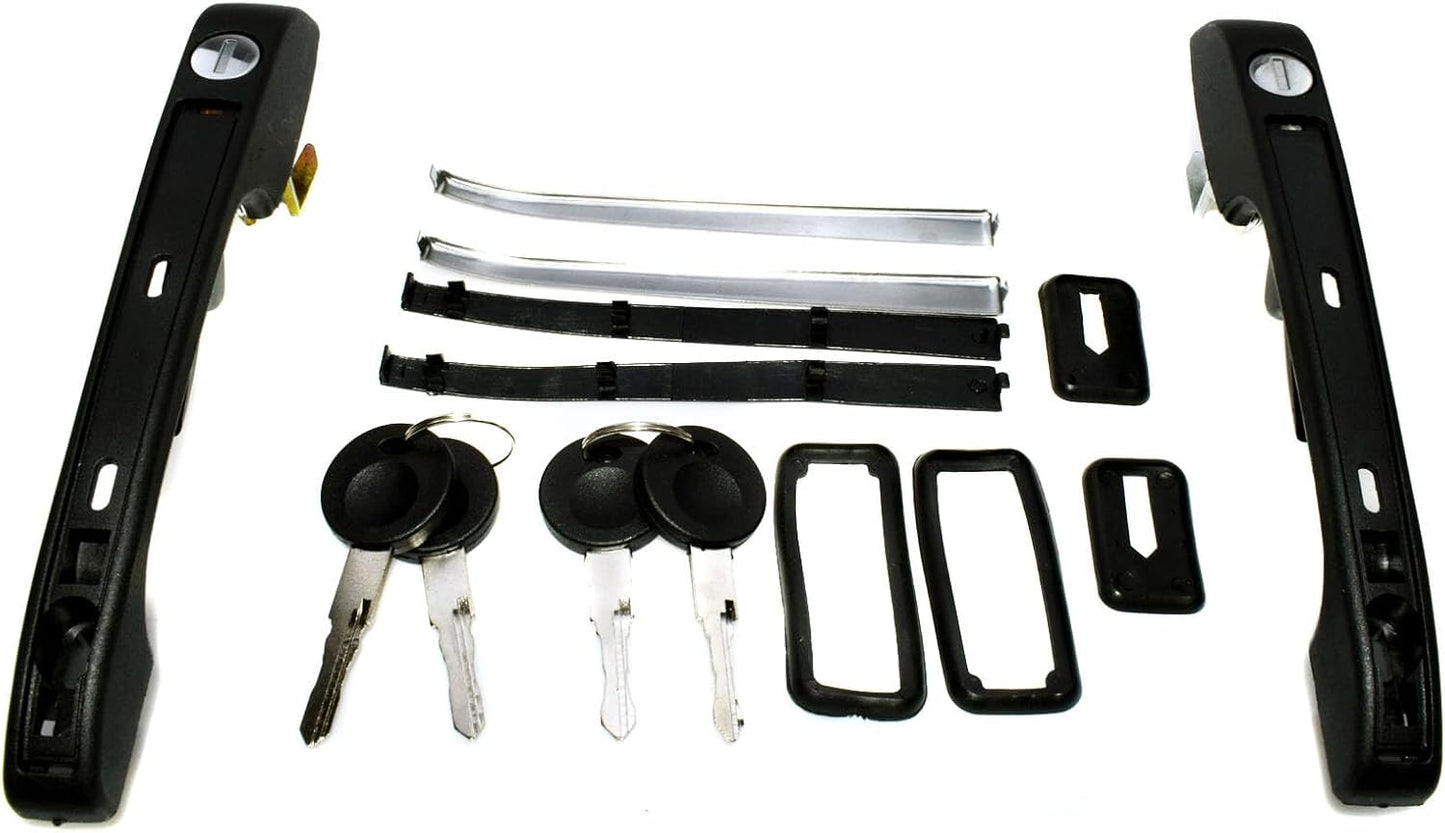 ya 2 8.15 Front Left and Right Outer Door Handles for VW for Golf for Jetta Rabbit Scirocco