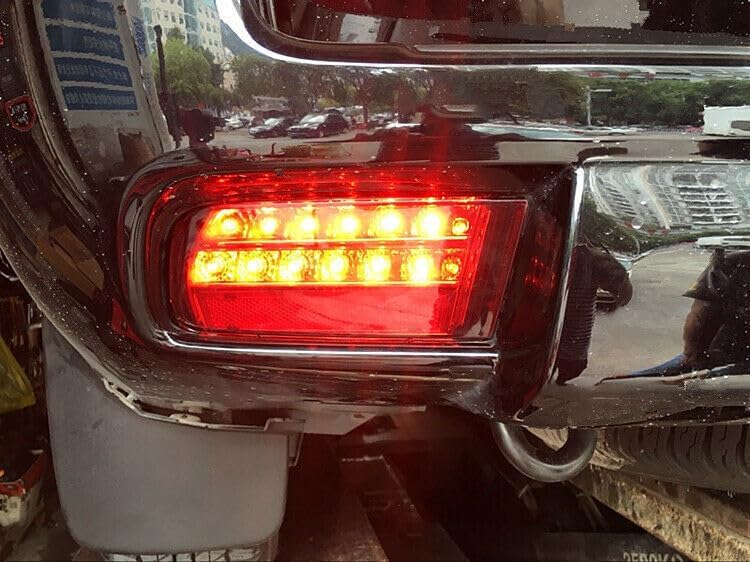 ya 7 8.24 baidi 2P LED Refit for Toyota LandCruiser Prado 2010-2018 Rear Bumper Lamp Fog Light