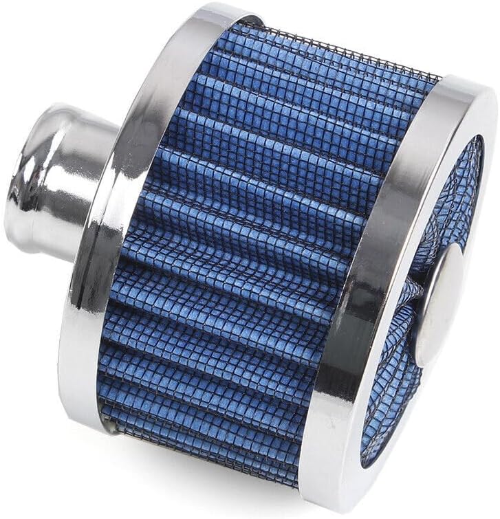 ya 13 9.15 baidi 2X Blue Extra Flow 1 to 1-1/4 Push In Valve Cover Baffled Breather Vent Filter