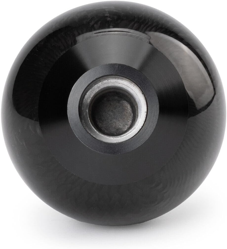 ya 4 8.14 Universal Round Ball Shape Carbon Fiber Car Gear Shift Knob Head Shifter Lever