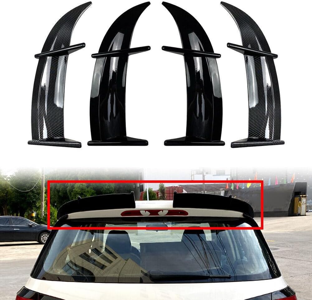 ya 4 8.14 for VW for Golf MK6 R 2008-2012 Car Rear Roof Spoiler Window Wing Lip