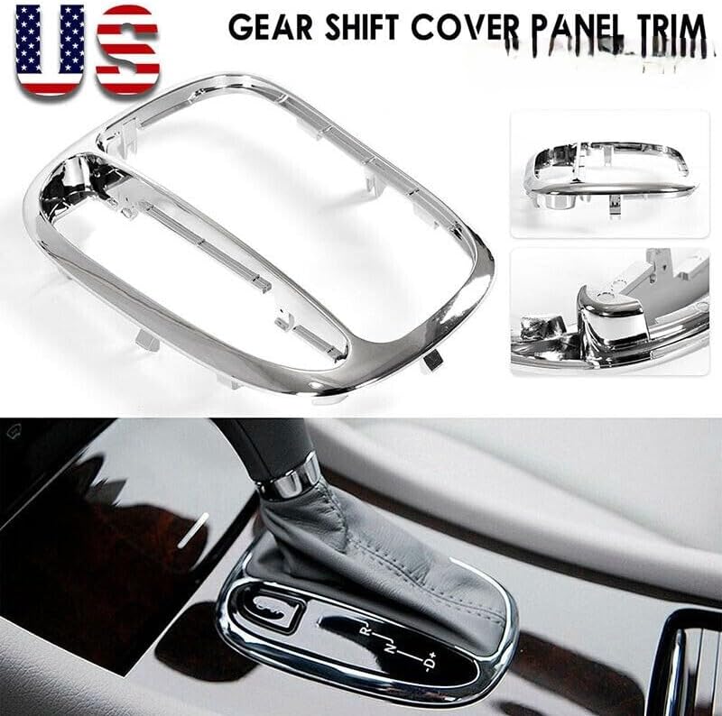 ya 2 8.15 Chrome Gear Shift Panel Cover Trim for Mercedes-Benz C Class W203 C230 C320