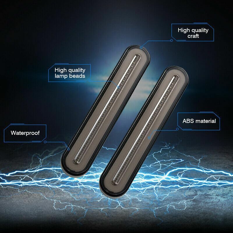 ya 2 8.15 2 Neon LED RV Trailer Trucks Stop Flow Turn Signal Brake Rear Light Strips