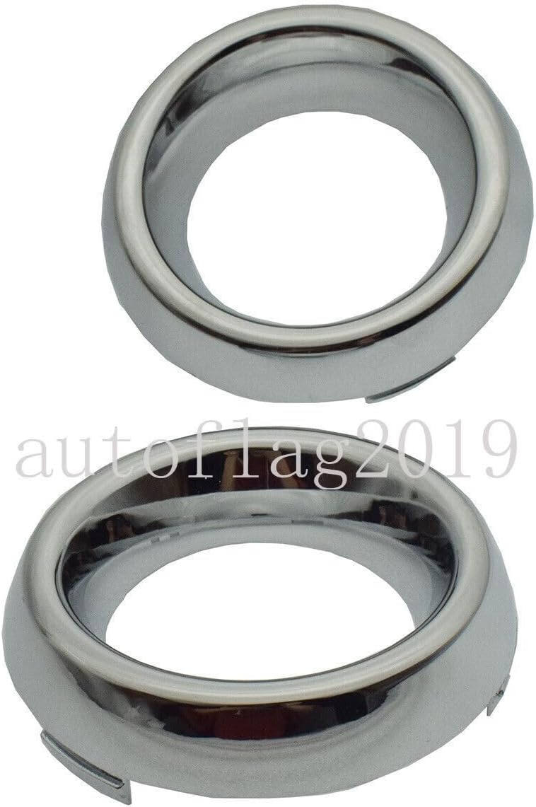 ya 4 8.24 baidi for Dodge Durango 2016-2020 Dual Fog Light Bezel Chrome Light Ring Left and Right
