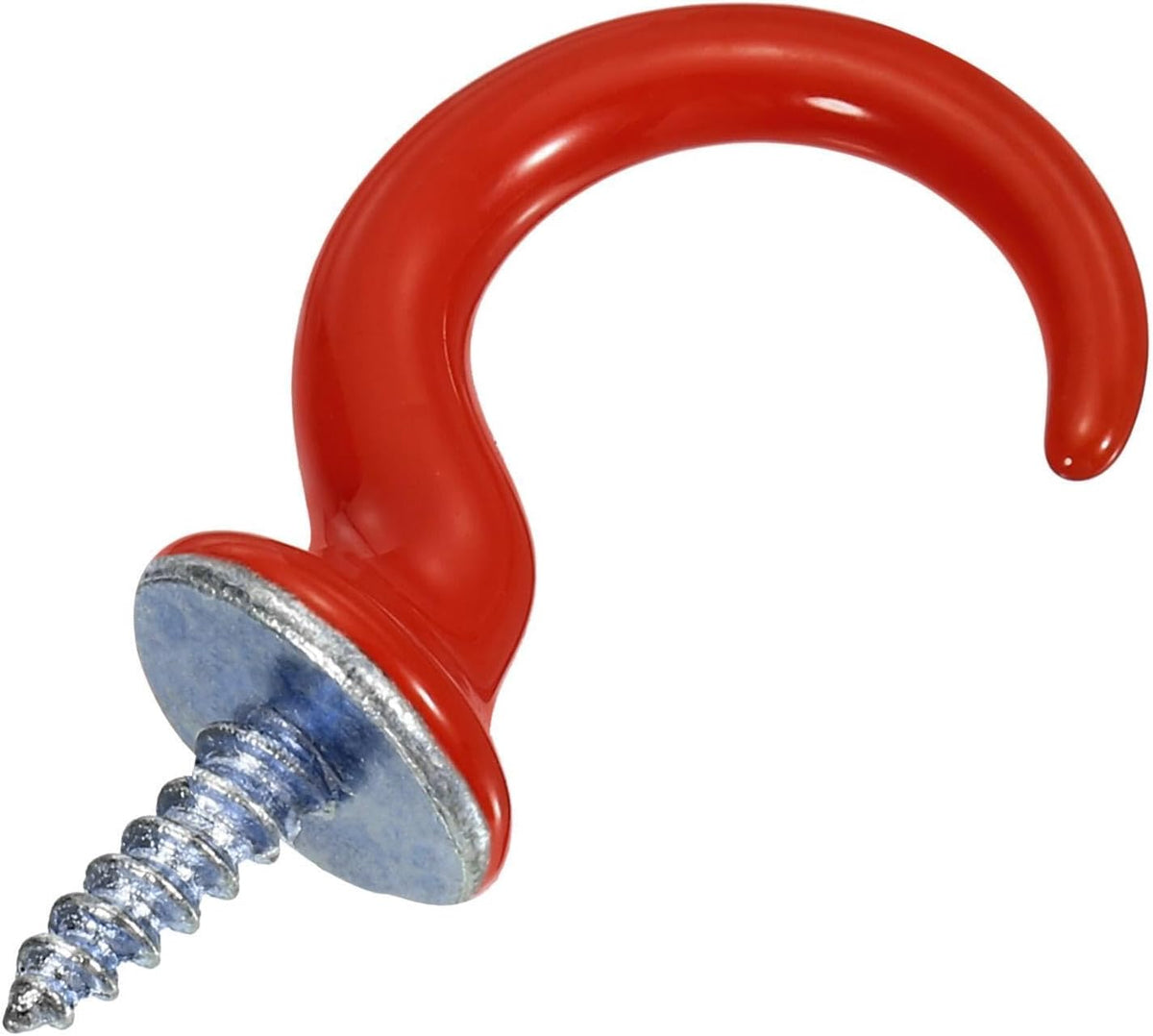 ya 26 10.21 baidi 4 Pcs 1.9 x 1.1 Ceiling Hook, Screw-in Ceiling Orchid Hook, Red-2