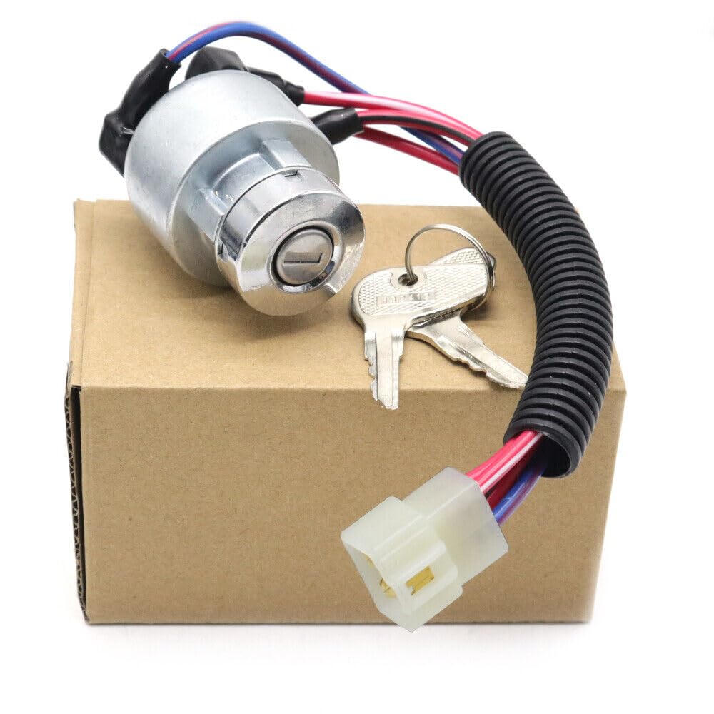 ya 5 8.10 Ignition Switch w/2 Keys TC020-31820 for Kubota L3000F M6800 M4900 B2150 BX2200