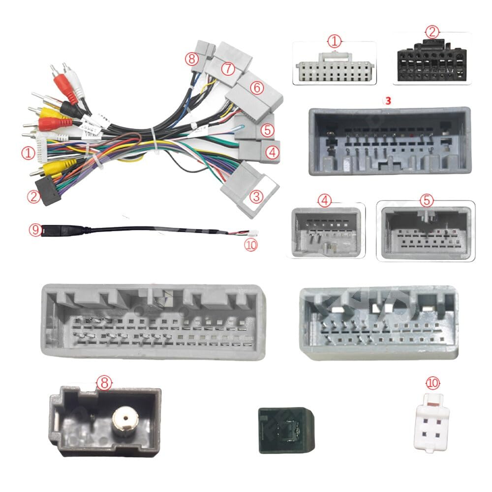 ya 6 8.24 baidi Fit for Honda for Civic 2016-2019 Car Stereo Radio Wiring Harness Connector Adapter