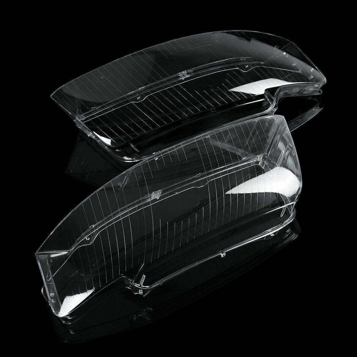 ya 7 8.24 baidi Pair Left + Right Headlight Headlamp Clear Lens Cover for Audi A4 B6 2002-2005