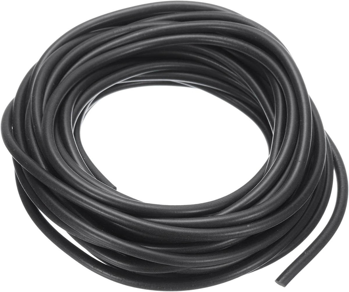 ya 26 10.21 baidi Silicone Foam Seal Strip, 32.8Ft 0.22Dia High Density Weather Stripping, Black