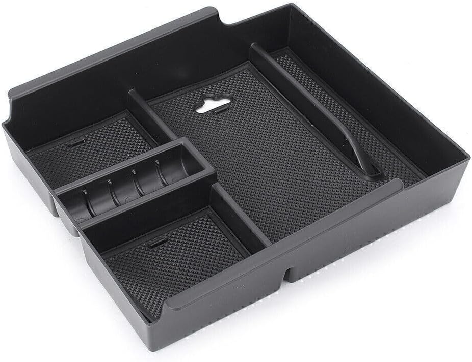 ya 11 9.14 zhengce 1x Car Armrest Storage Box Holder for Toyota Alphard 2015 2016 2017 Black