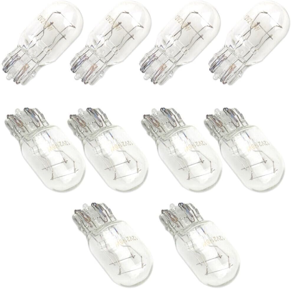 ya 4 8.14 10x T20 7443 W21/5W R580 DRL Turn Signal Stop Brake Tail Light Bulbs av @