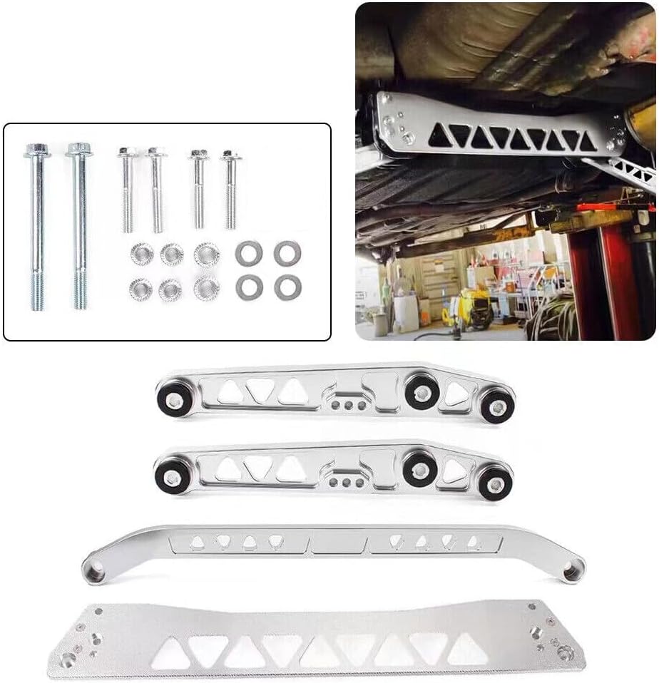 ya 7 8.24 baidi Rear Lower Control Arm+ Subf for Ram e Brace + Tie Bar for Honda for Civic EG 92-95 Silver