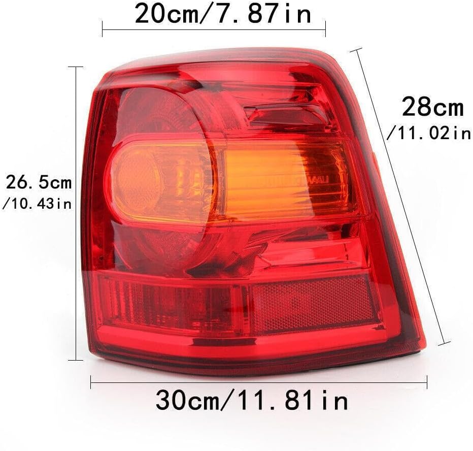 ya 4 8.24 baidi for Toyota Land Cruiser LC200 2012-2015 Left Outer Tail Light Brake Light