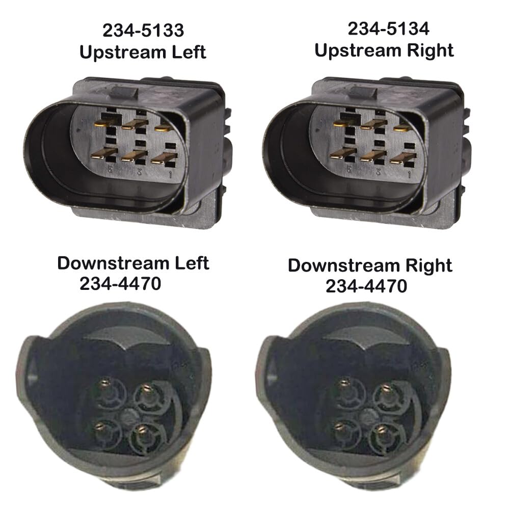 ya 13 9.15 baidi 4PCS Up+Downstream Oxygen Sensor for BMW 545i 645Ci 2004-2005 4.4L Manual T