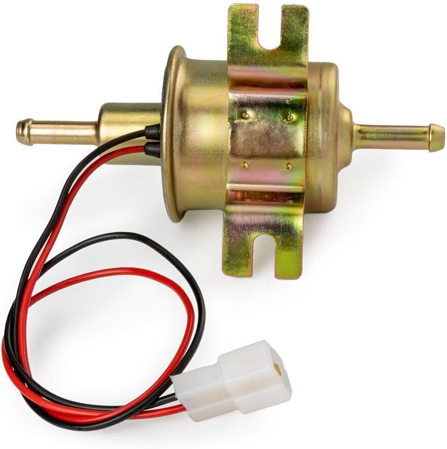 ya 5 8.10 1PC HEP-02AElectric Fuel Pump Universal Inline Low Pressure Gas Diesel 12V New