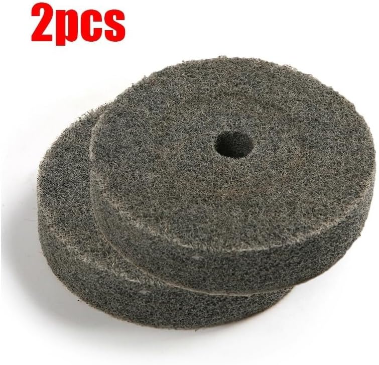 ya 26 10.21 baidi 2Pcs 3inch Nylon Fiber Wheel Polishing Buffing Disc Pad For Metal Finishing Pad