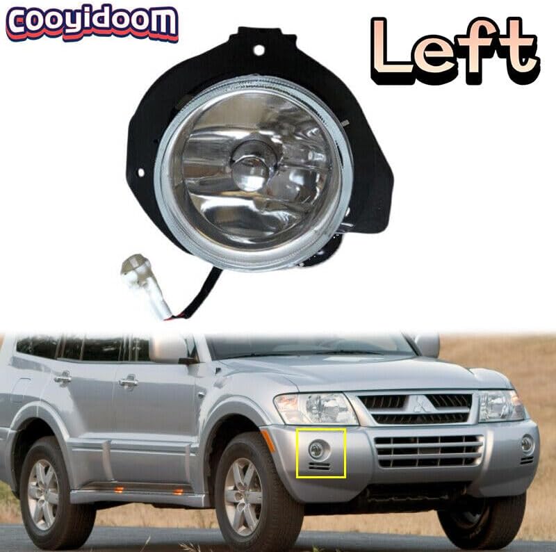 ya 2 8.15 Left front bumper fog light with bulb suitable for Mitsubishi Montero 2003-2006