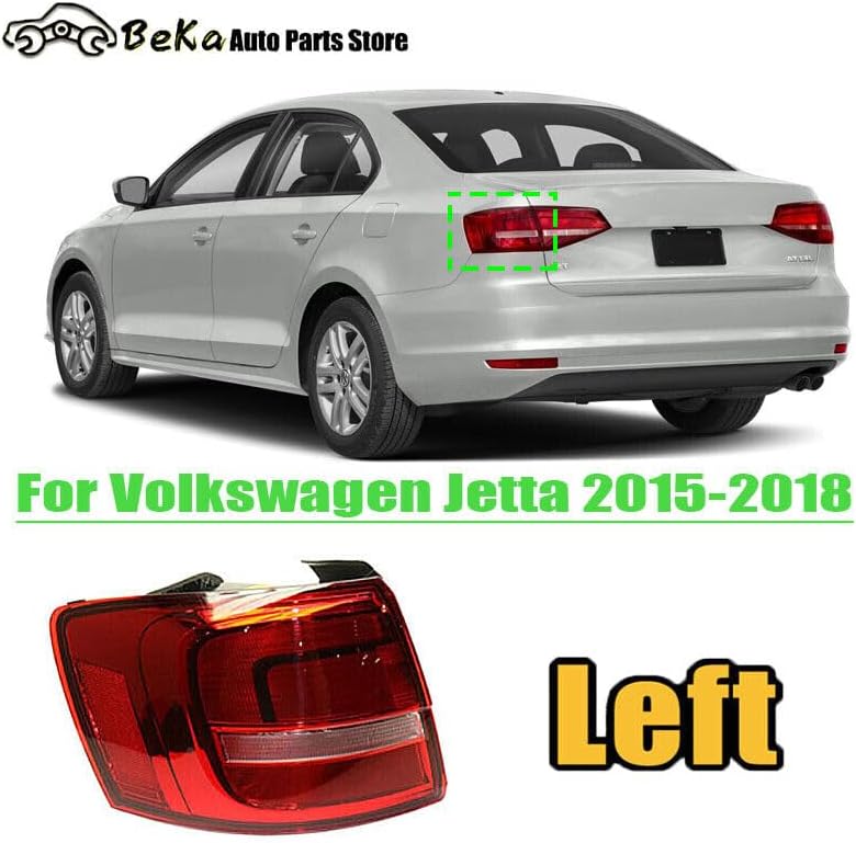ya 2 8.15 Suitable for VW Jetta 2015-2018 left exterior taillights, taillights, taillights, and rear brake lights