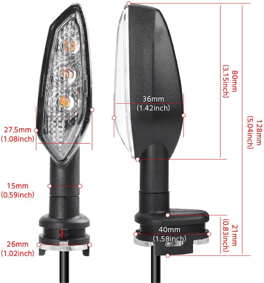 ya 13 9.15 baidi LED Turn Signal Light Flash Indicator for Yamaha FZ6 FZ8 FZ1 N/S Fazer FZS25