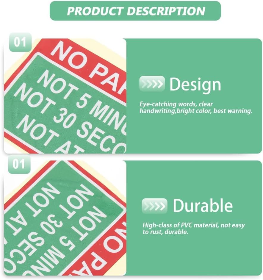 ya 5 8.24 baidi 2 Pcs Car Sticker Logo Warning Signs for Parking Vehicle Child Stickers