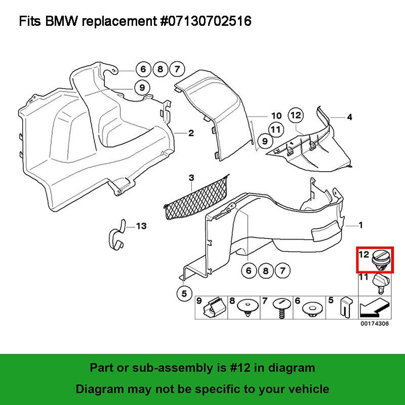 ya 6 8.24 baidi The Number of External Door molding and Wheel Arch Decorative Clips is 20, Suitable for Land Rover for BMW for Mini