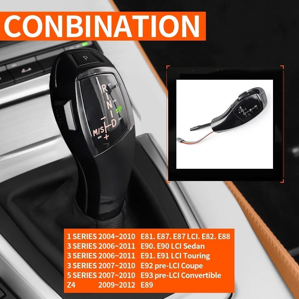 ya 4 8.24 baidi LED Gear Shift Knife for BMW E90 E91 3 Series Sedan/Station Wagon E92 E93 E84 E81 E89 Z4